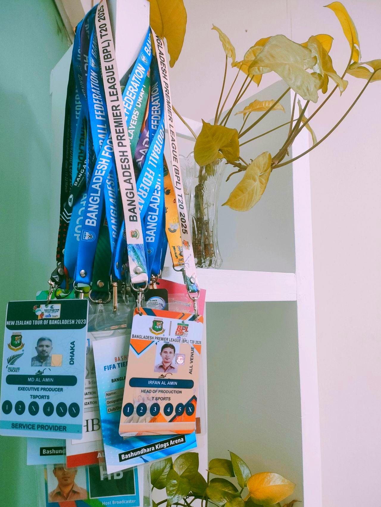 Irfan Amin's ID cards collection.